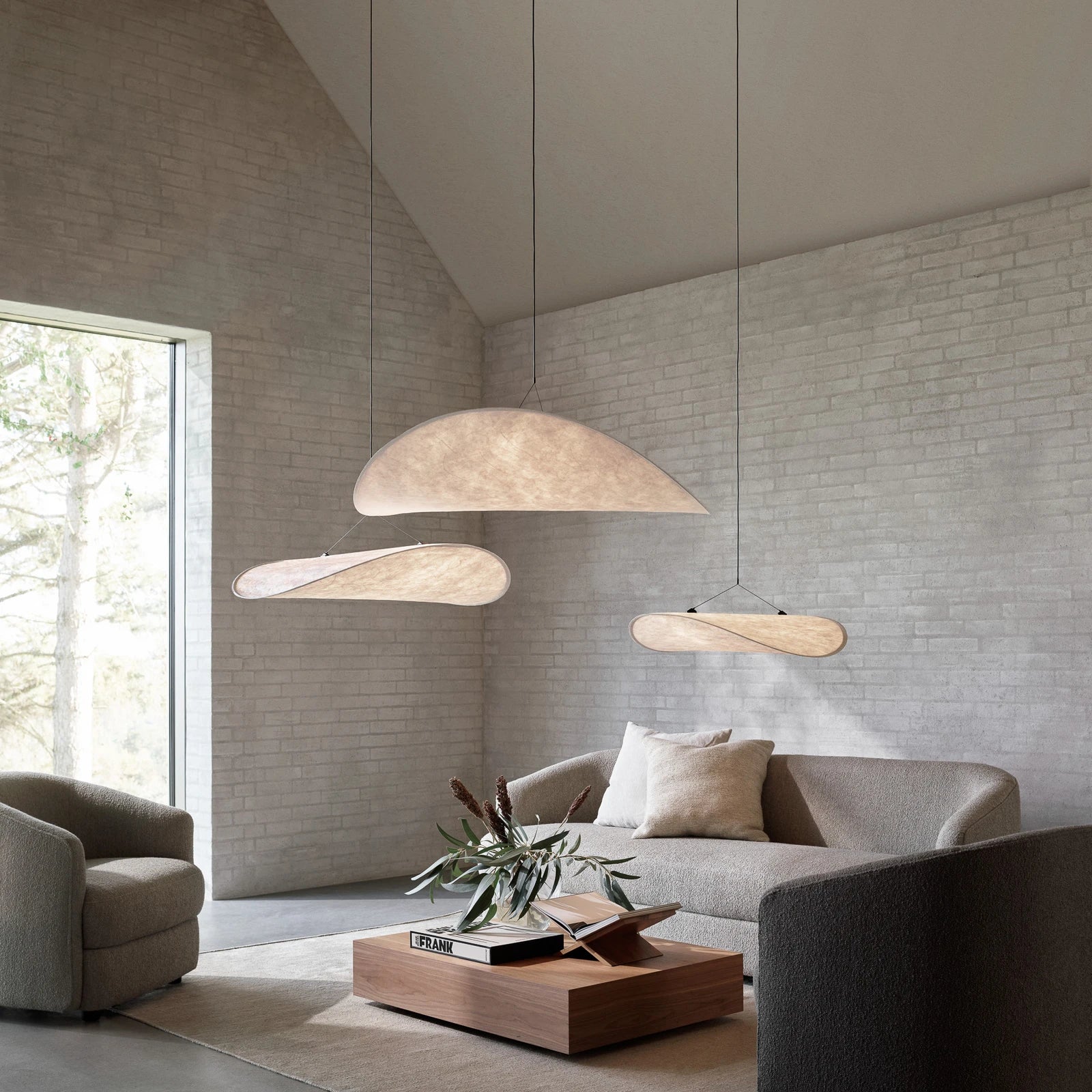 Suspension Japandi Soie Nuage