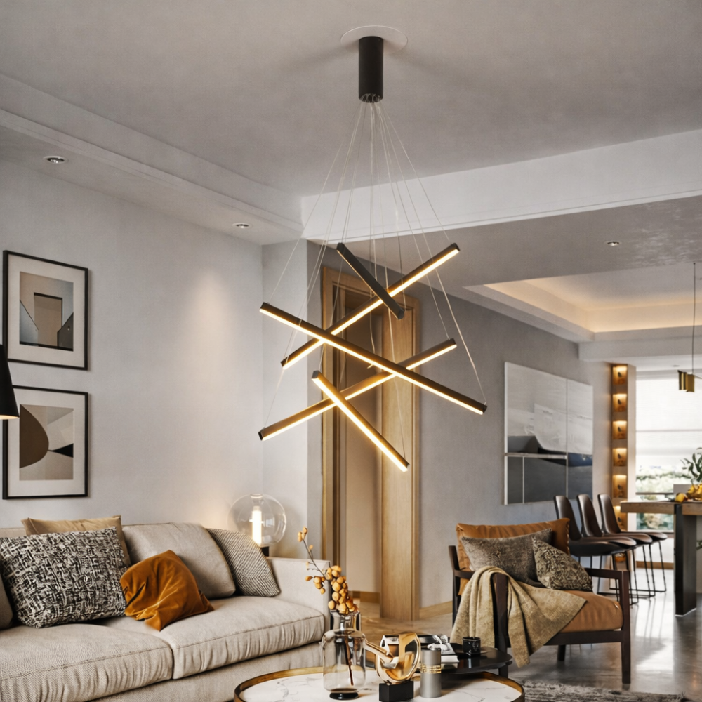 Suspension LED Barres Superposées