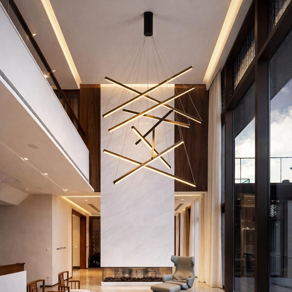 Suspension LED Barres Superposées