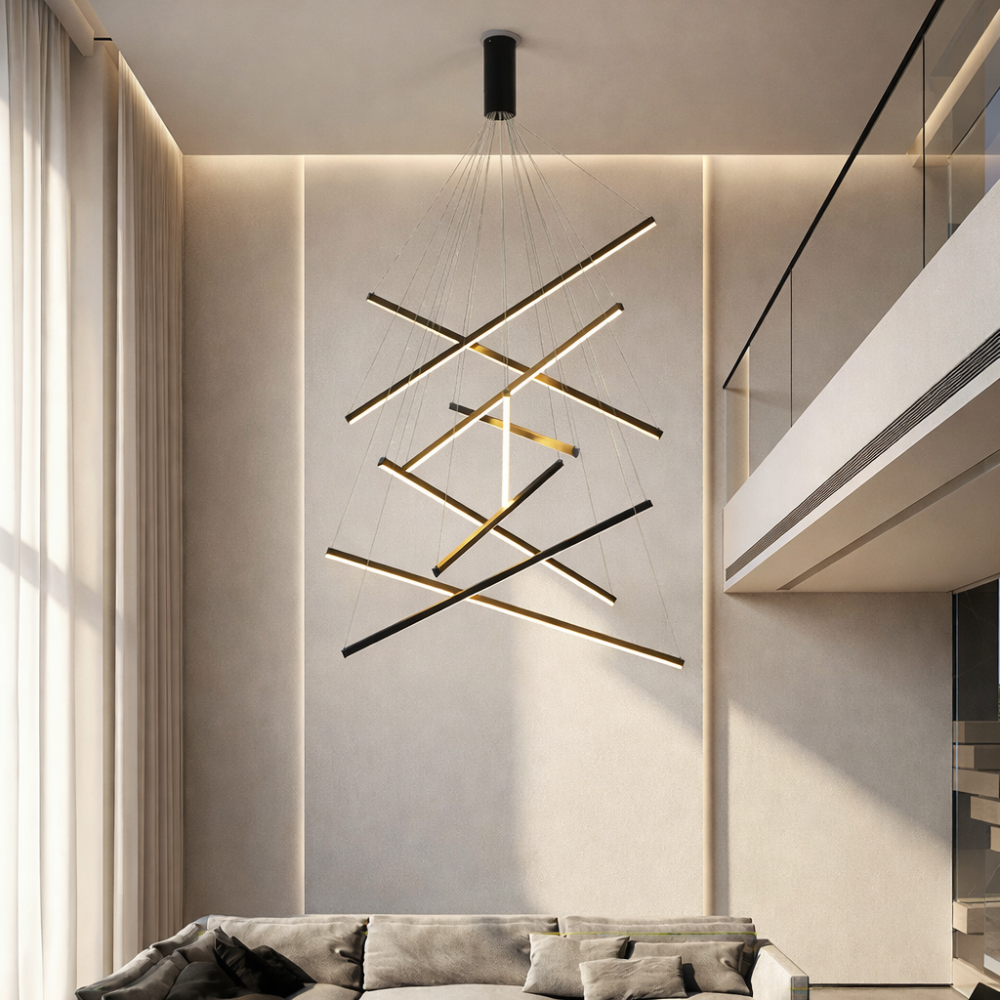 Suspension LED Barres Superposées