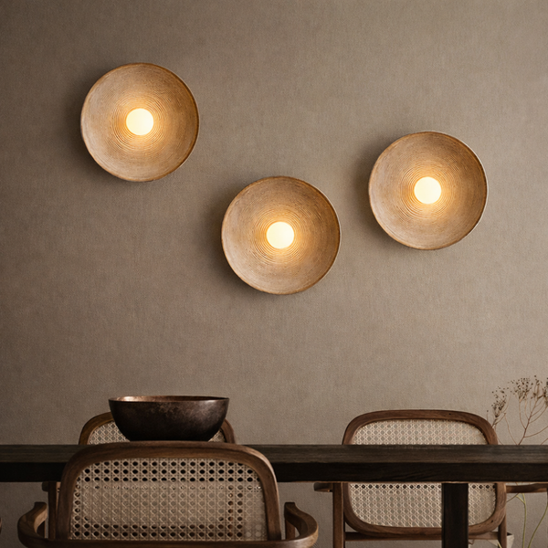 Applique Murale Ronde Style Japonais