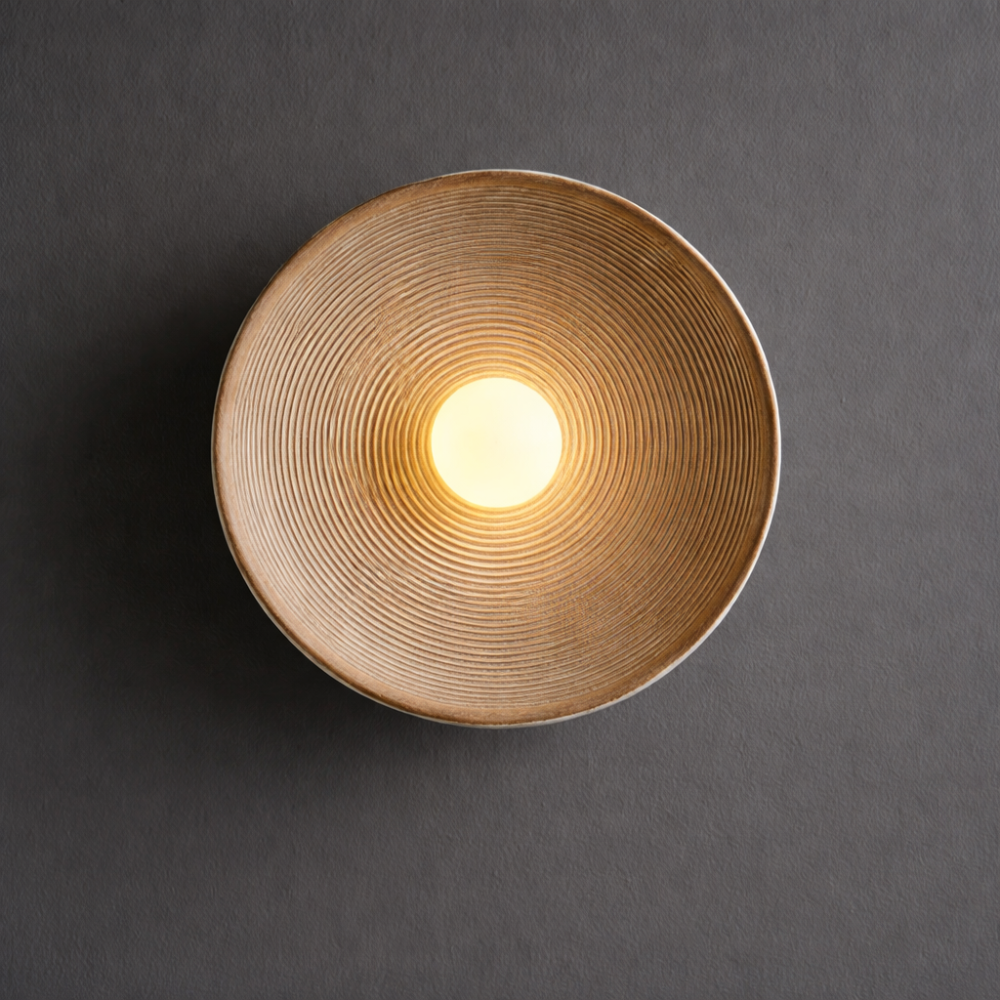 Applique Murale Ronde Style Japonais