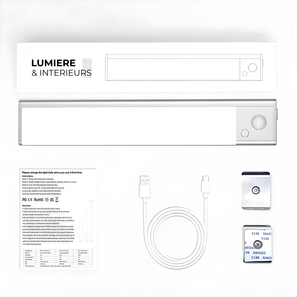 Réglette LED Sans Fil Rechargeable