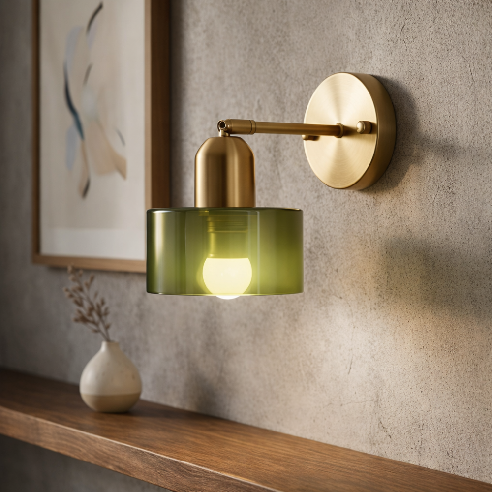 Applique Murale Verre Coloré Bauhaus