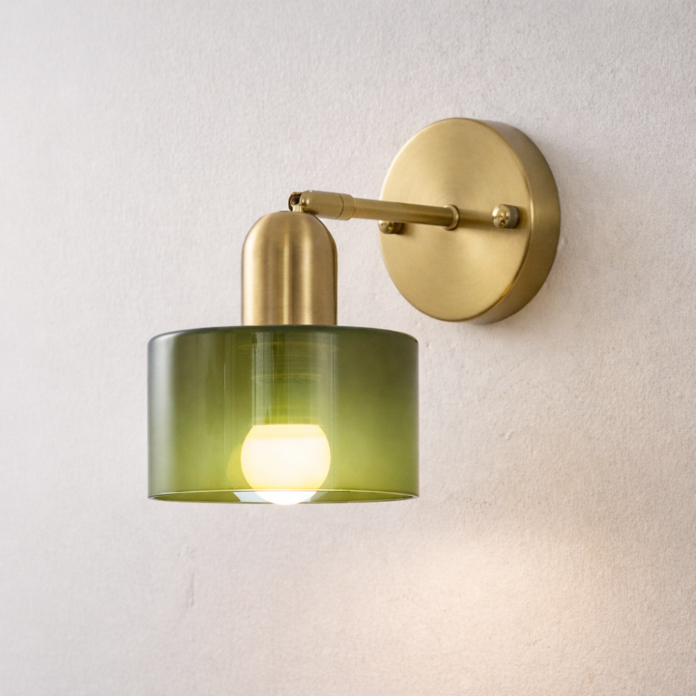 Applique Murale Verre Coloré Bauhaus