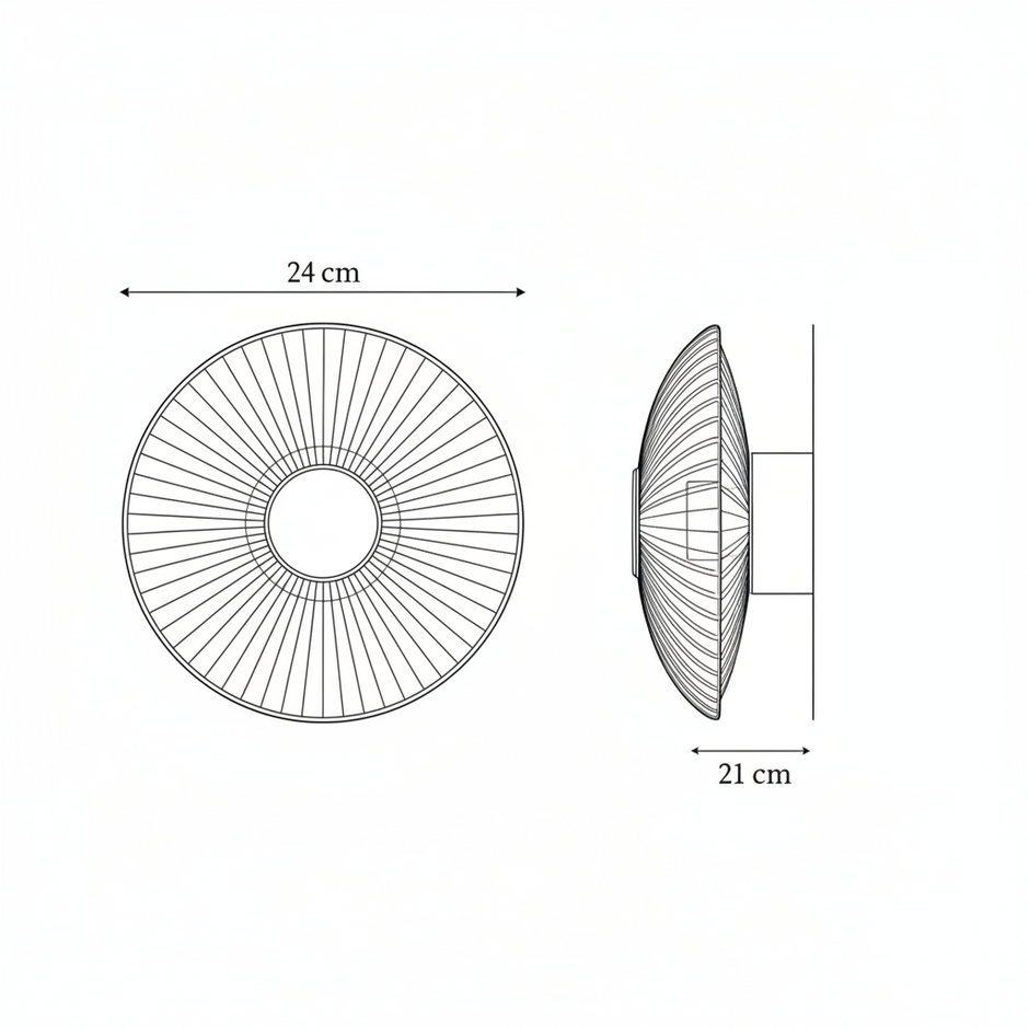 Applique Murale Rétro Verre