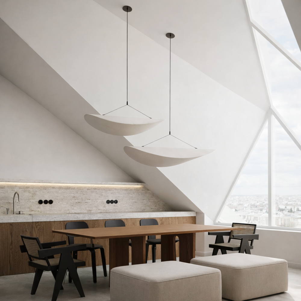 Suspension Japandi Soie Nuage