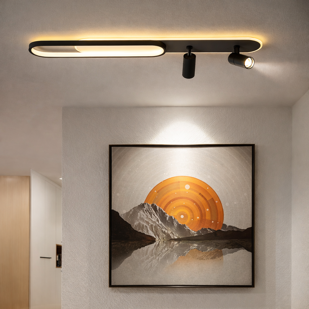 Plafonnier LED Allongé Contemporain