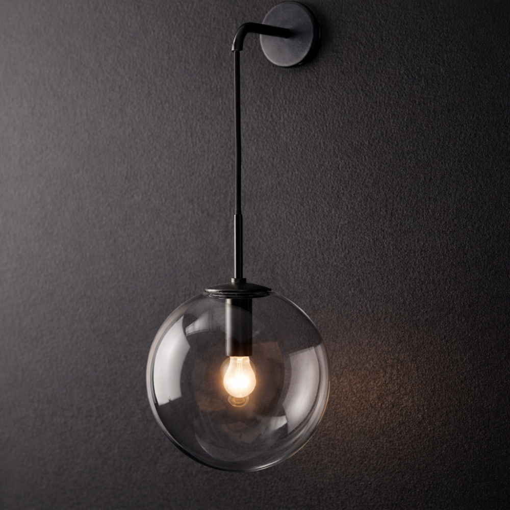 Applique Murale Boule en Verre