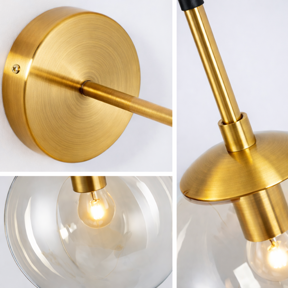 Applique Murale Boule en Verre