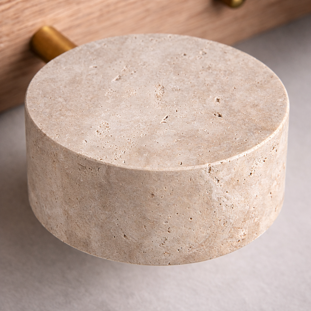 Applique Murale Travertin et Bois