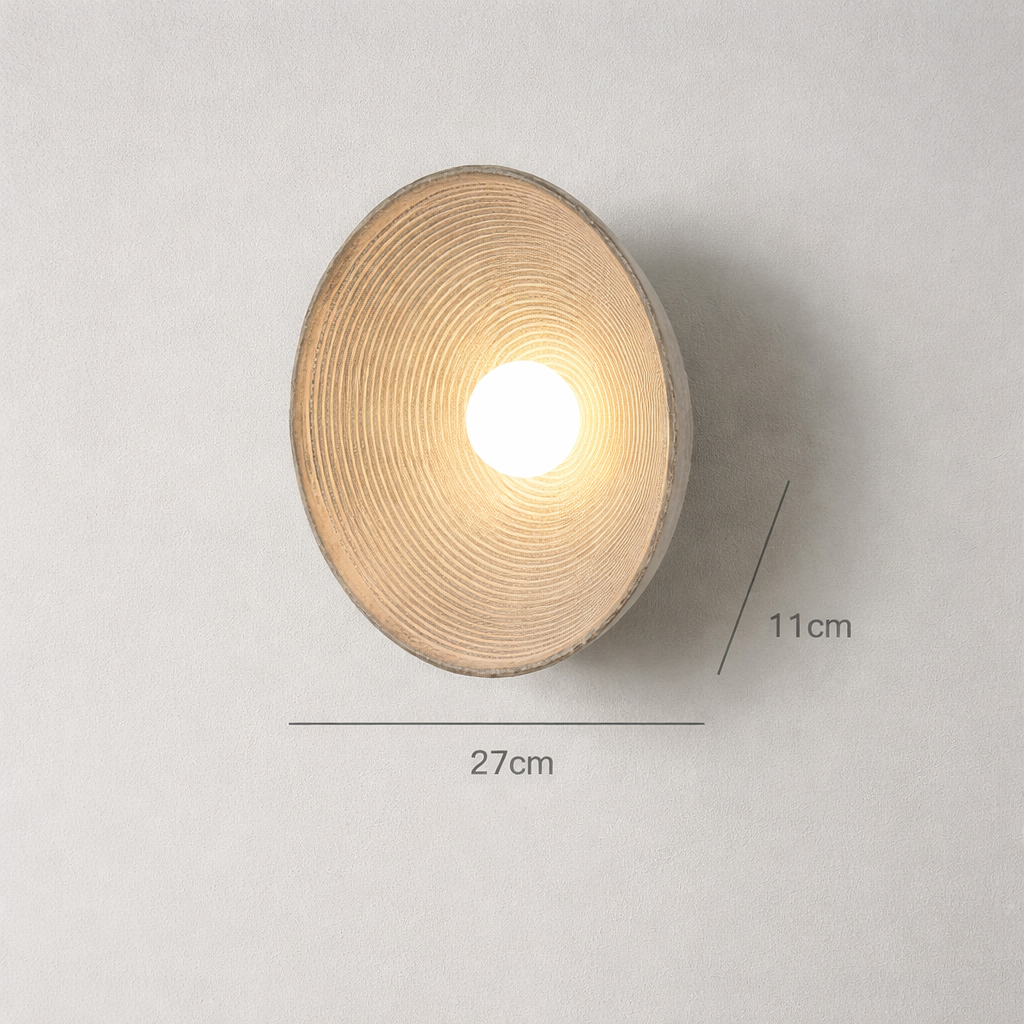 Applique Murale Ronde Style Japonais